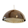 Brown Space Age Ceiling Light by A. Schröder Kemi, Denmark 1970s