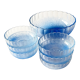 Dessert service in blue Arcopal