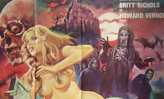 Vintage poster 100x140 cm a virgin among the living dead 1973