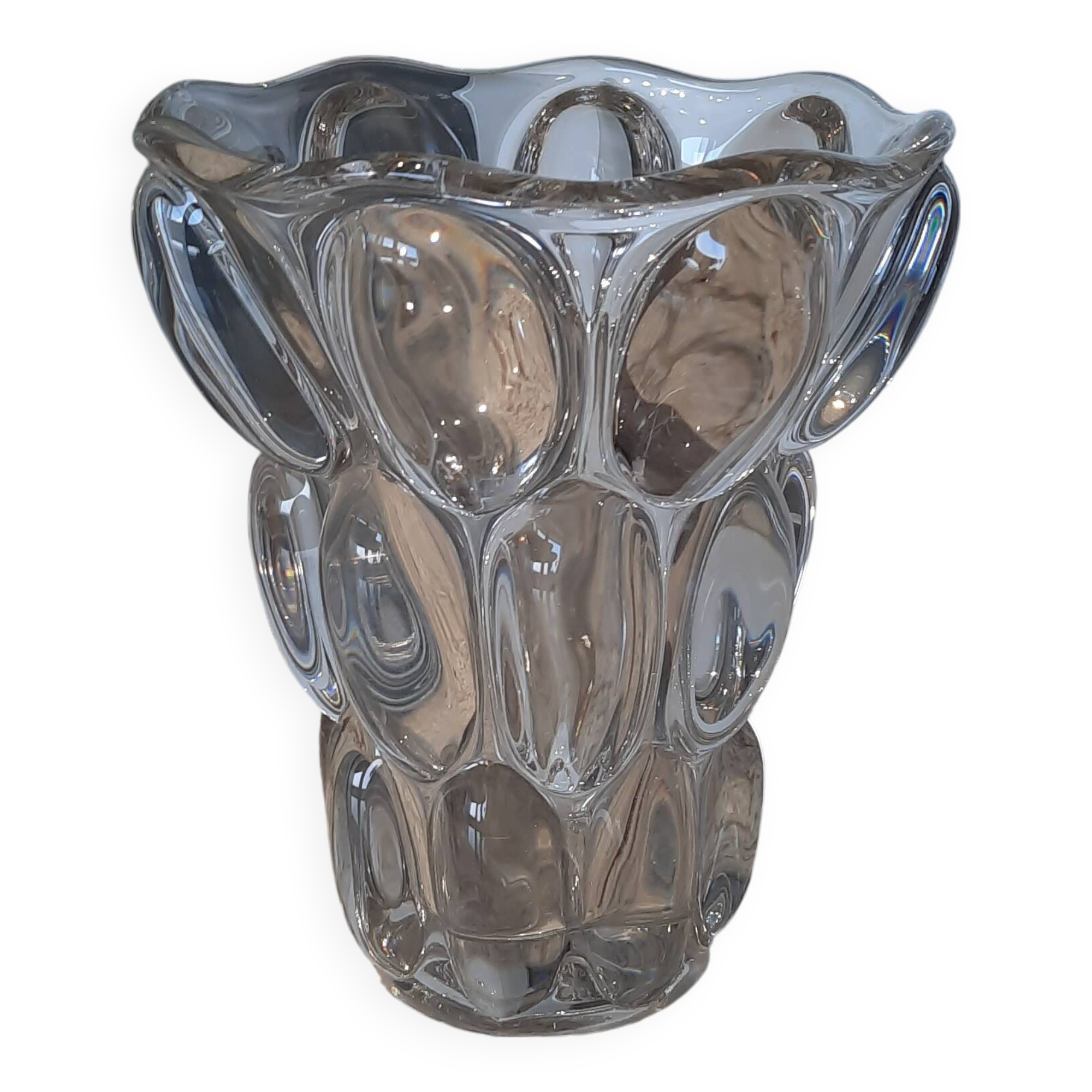 Vintage P. D'Avesn Crystal Vase