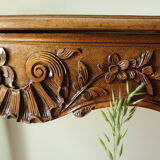 Louis XV style console living room table in walnut