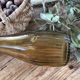 Vase soliflore en verre jaune