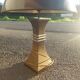 Lamp in bronze and chrome around 1970 with its Lampshade of origin