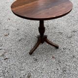 Set of 4 walnut armchairs and table, 19th century