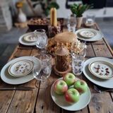 Lot de 6 assiettes en grès Mountain Wood Collection