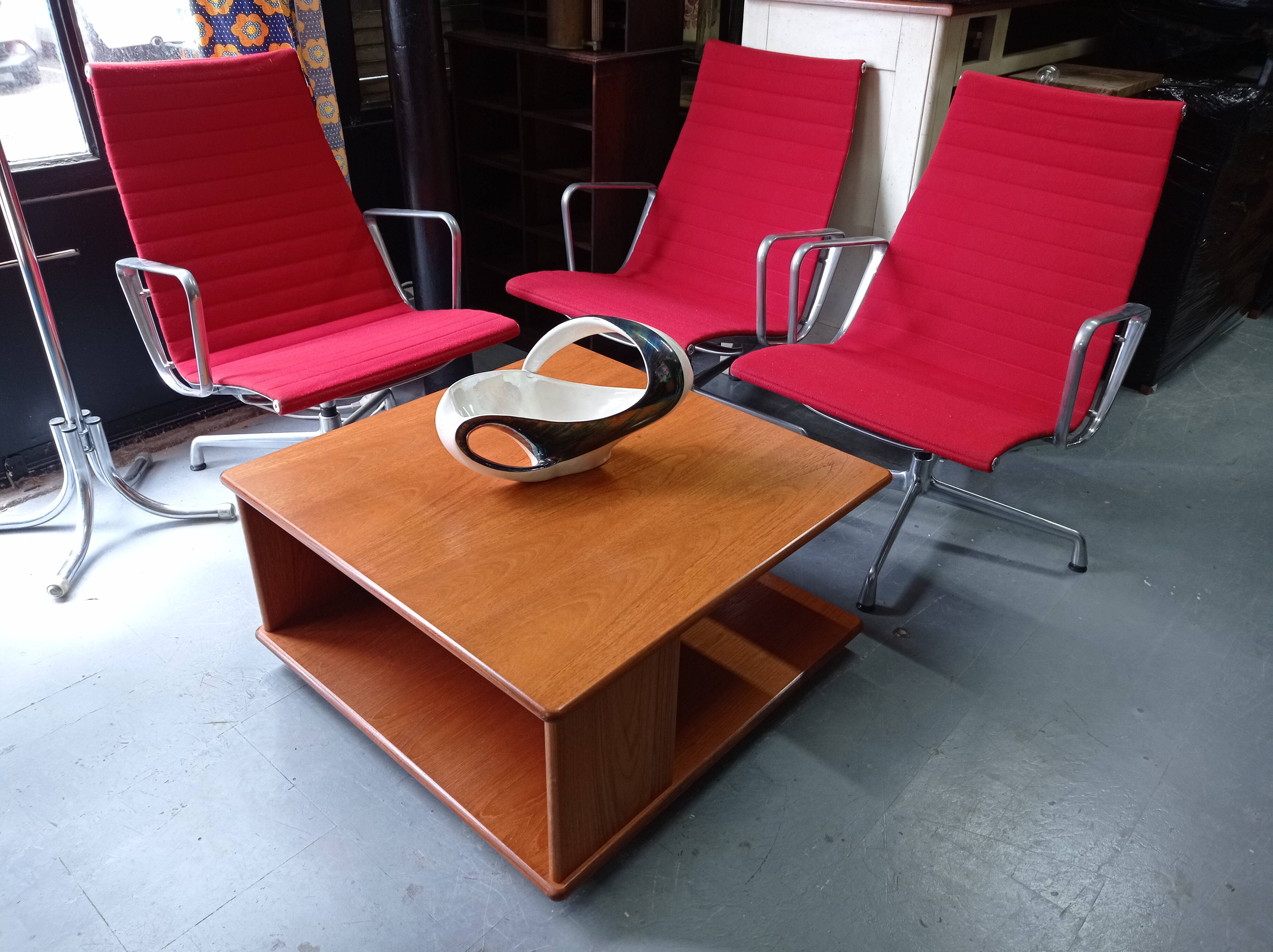 Teak wheeled coffee table for G Plan, 1987