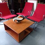 Teak wheeled coffee table for G Plan, 1987