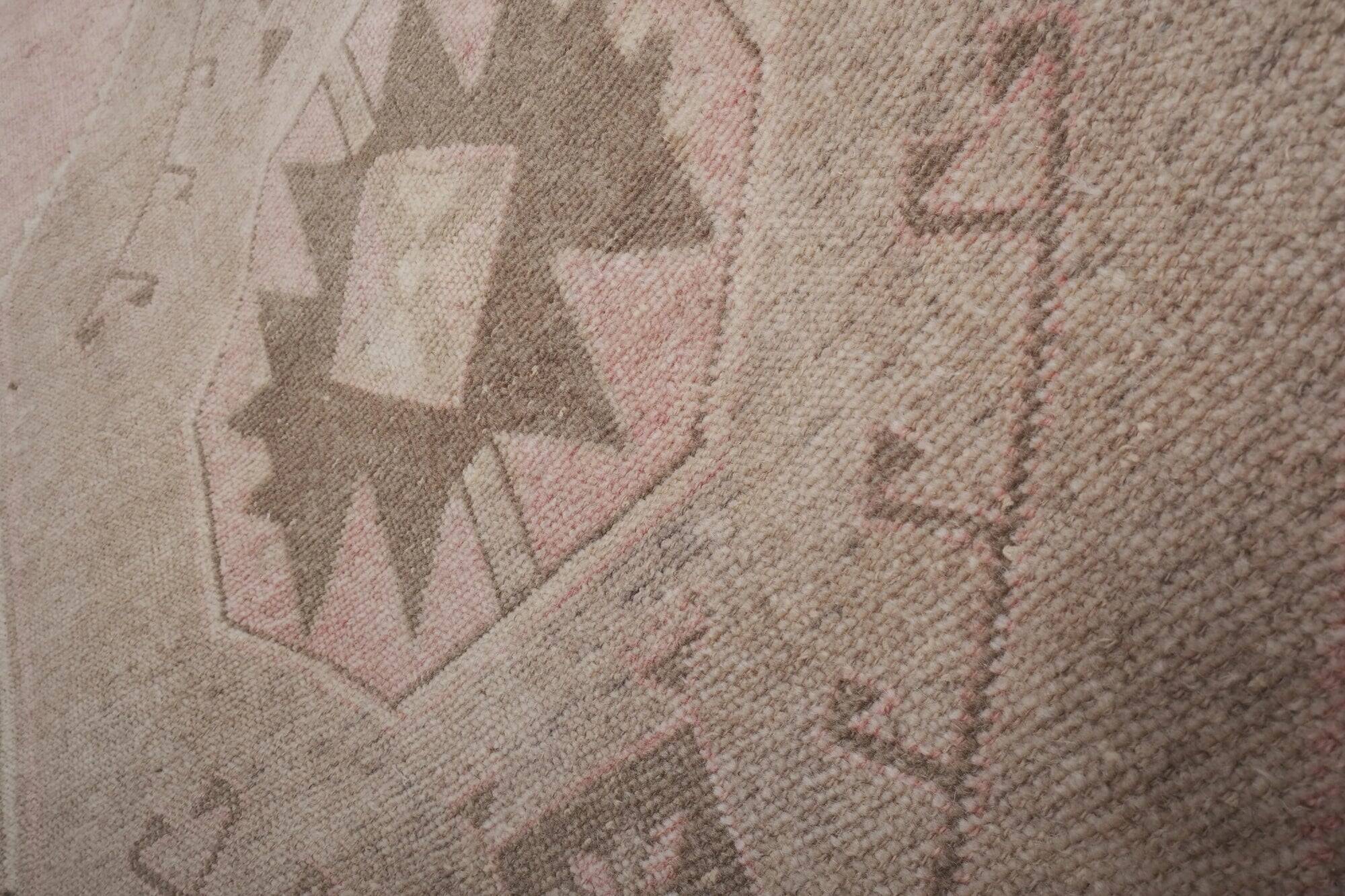 Tapis de couloir turc vintage 87x846 cm