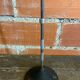 Vintage Cast Iron Stand Ashtray + Chrome Metal Arm