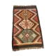 Kilim cotton and burlap carpet - 90cm x 160cm