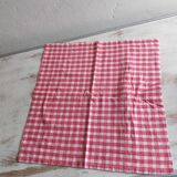 Red gingham cushion cover