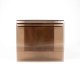 Vintage nesting tables smoked plexiglass 70