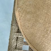Suspension vintage en toile de jute