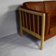 Brown Leather 2 Seater Sofa
