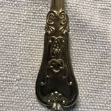 Cuillères vermeil (en argent doré) dans coffret en bois noir