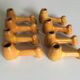Series of 8 glazed earth knives from Vallauris Biot 60s