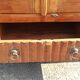 Teak glass cabinet two doors and a drawer