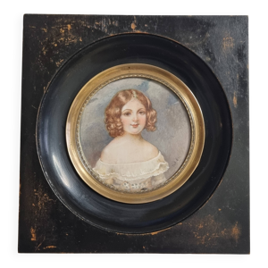 Miniature portrait de - jeune