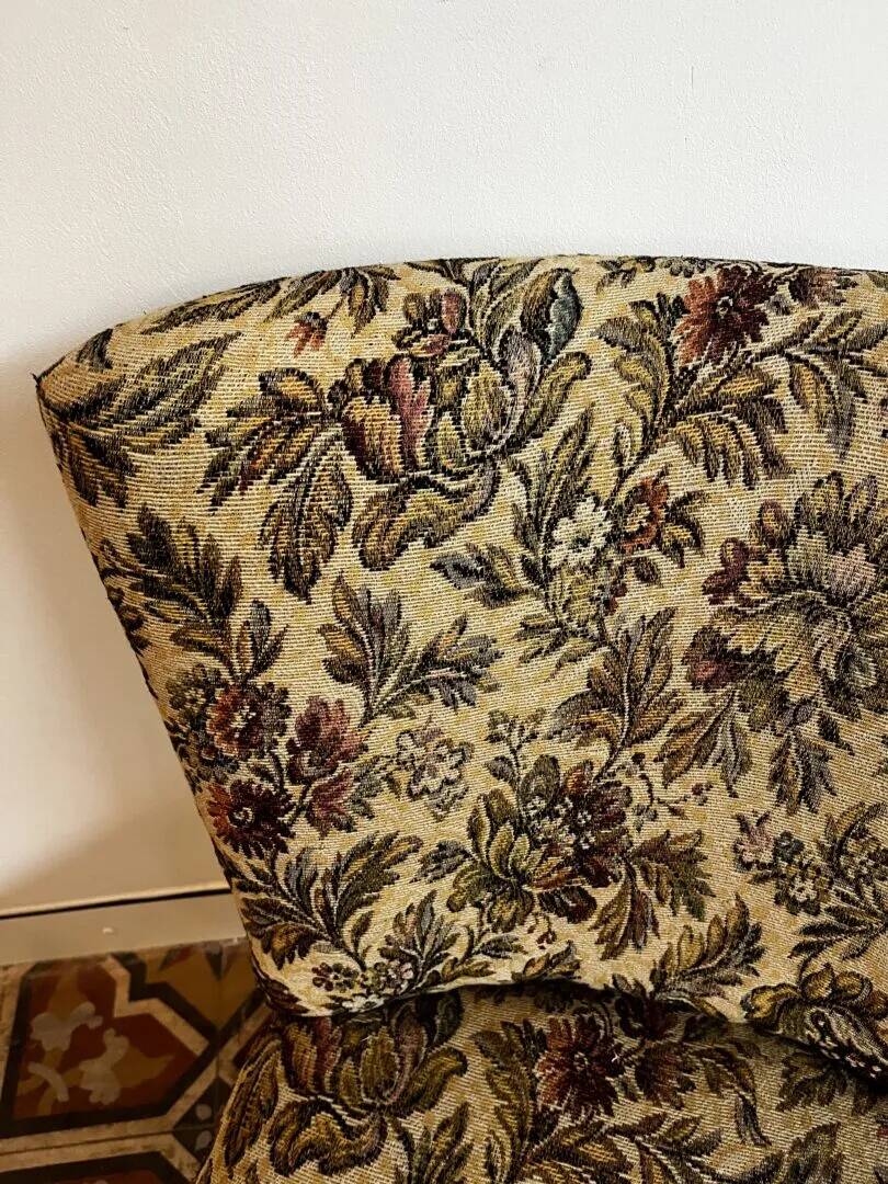 Fauteuil cocktail - tissu fleuri