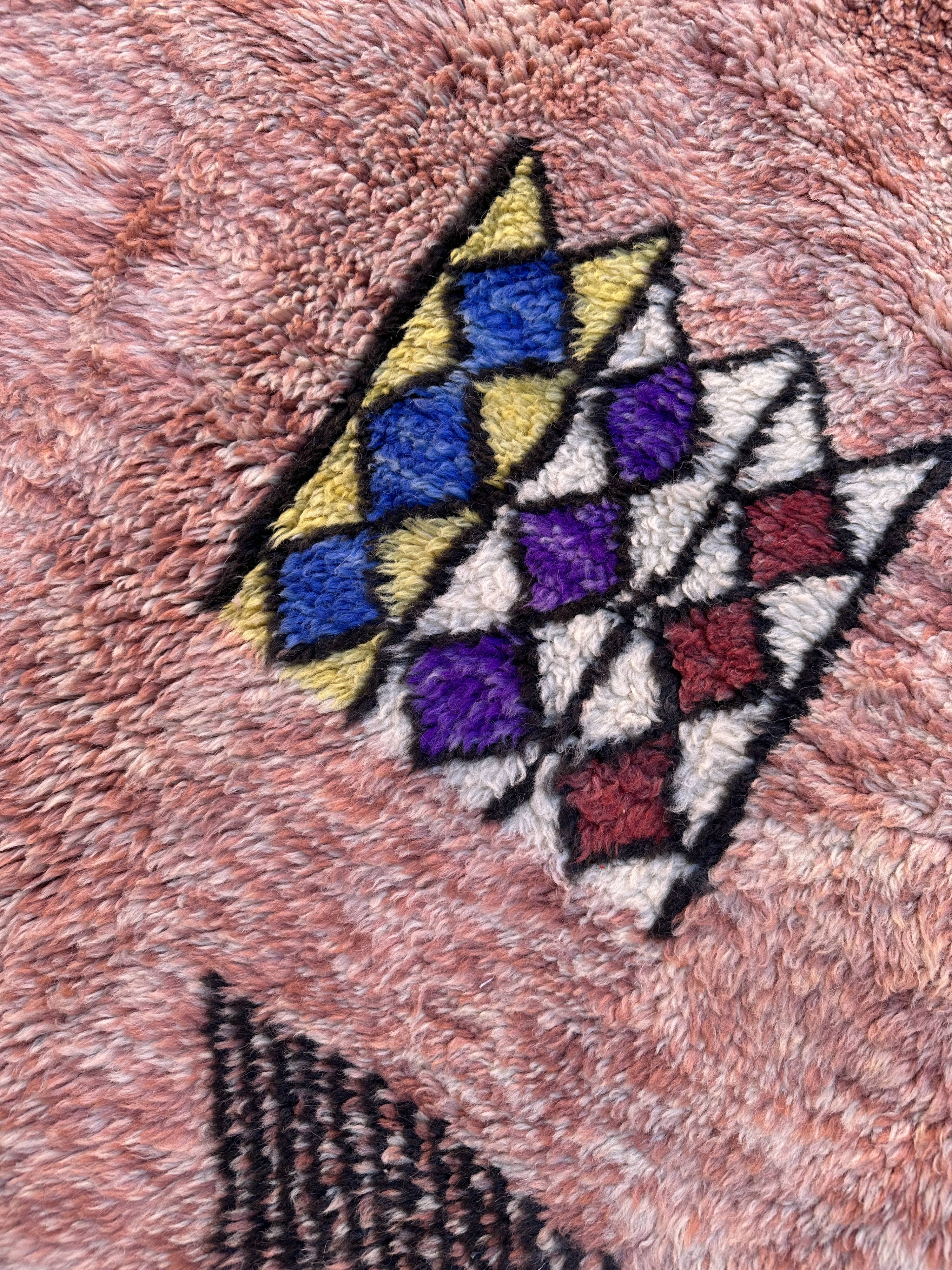 Colorful Beni M'Rirt Berber rug - 362 x 258 cm