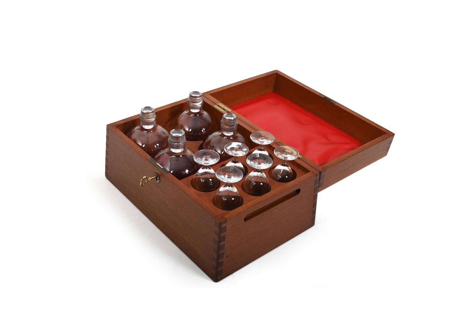 Rare Liqueur Box by Søren Willadsen and Holmegaard 1960s