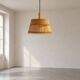 Vintage wooden and fabric suspension