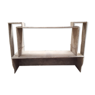 Brutalist shelf patina gray