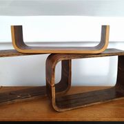 Czech Decorative Shelves attributed to Ludvik Volak , 1960s, Set of 3