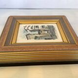 Watercolour painting signed village view