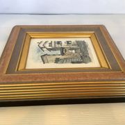 Watercolour painting signed village view
