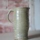 Glazed ceramic jug, signed vintage jug, pitcher, carafe, kitchen, collection