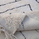 Beni ourain black-and-white carpet 315 x 189 cm