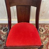 Set of 6 Empire Gondola chairs - Louis XVI in mahogany