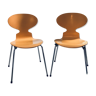 Lot de deux chaises fourmi par Arne Jacobsen pour Fritz Hansen