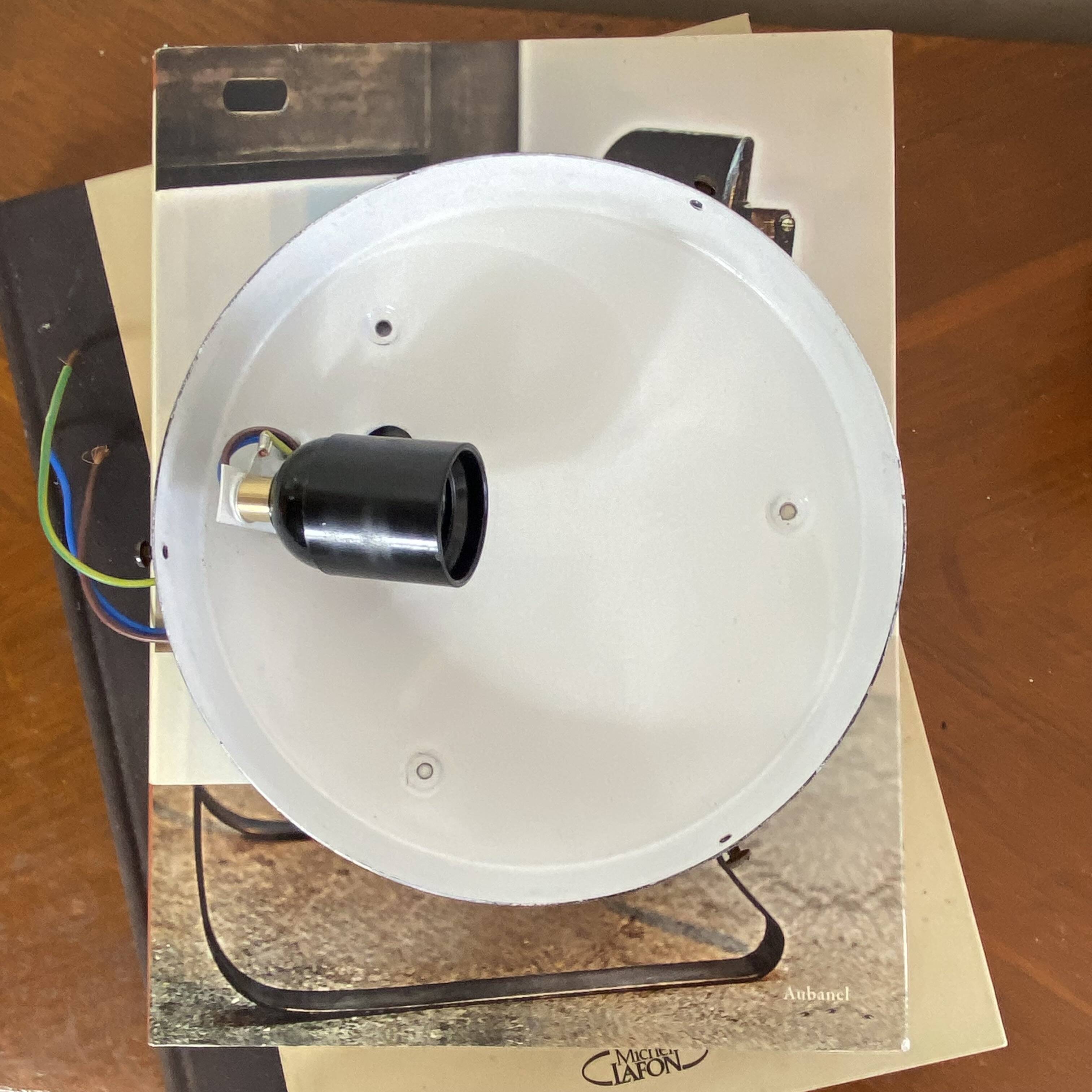 Square wall light or ceiling light with transparent glass from the 1970s.