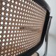 Cesca armchair with metal and wood armrest by Marcel Breuer