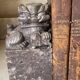 Pair of Foo Dog bookends in sculpted steatite.