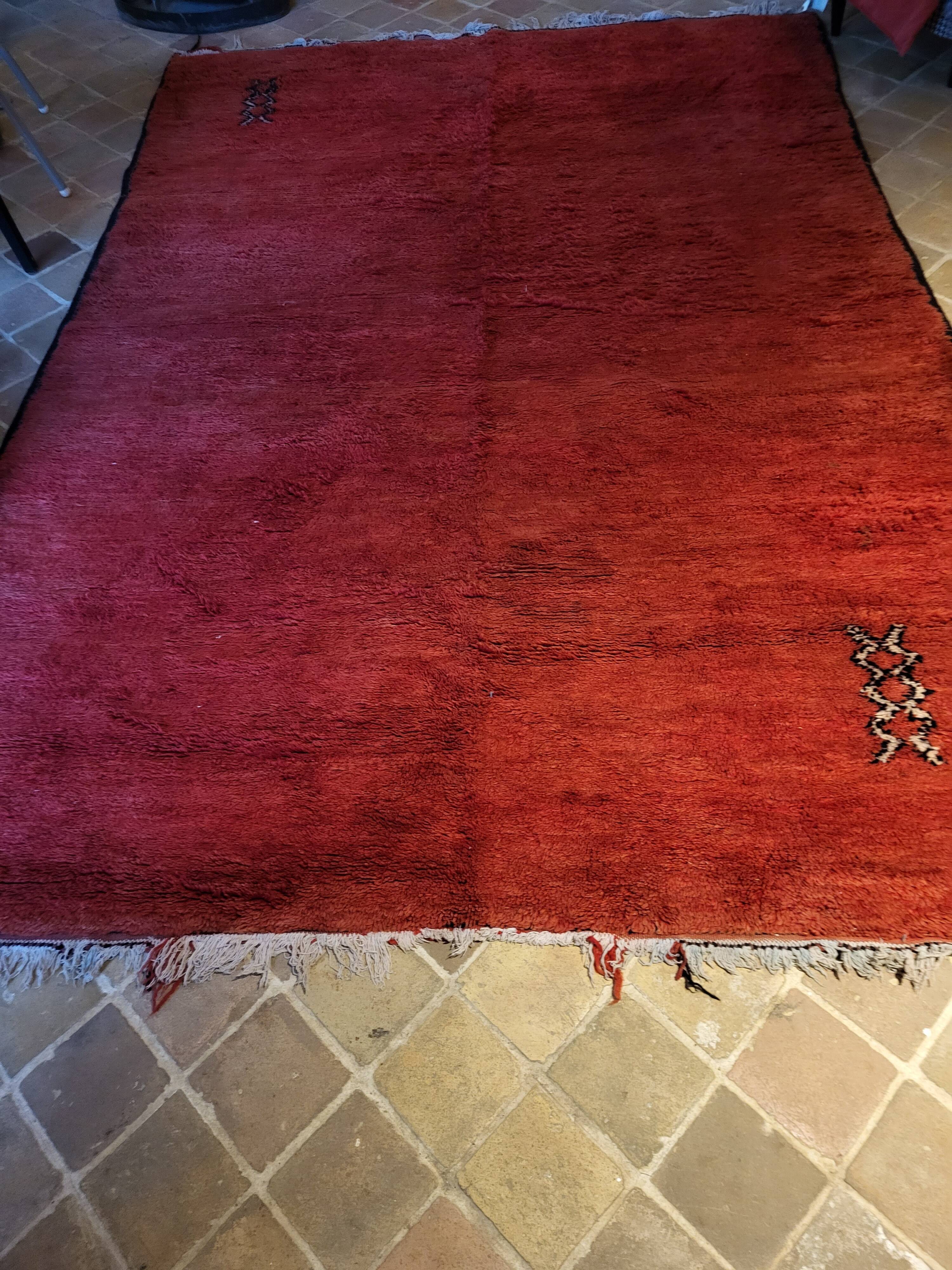 Vintage boujaad red carpet