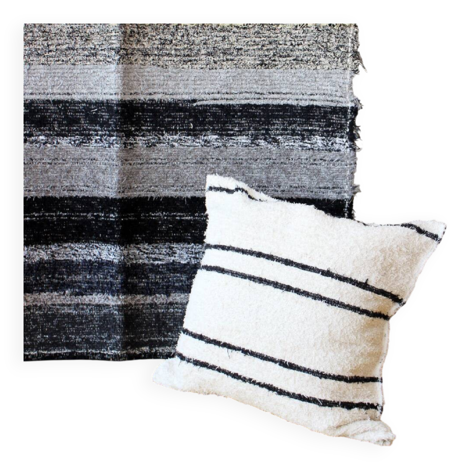 Handmade cushion cover - handwoven