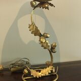 Golden lamp oak leaves