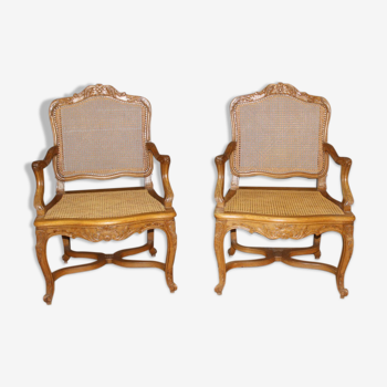 Paire de fauteuils de style régence fin XIX