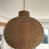 Rattan ball chandelier
