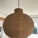 Lustre boule en rotin