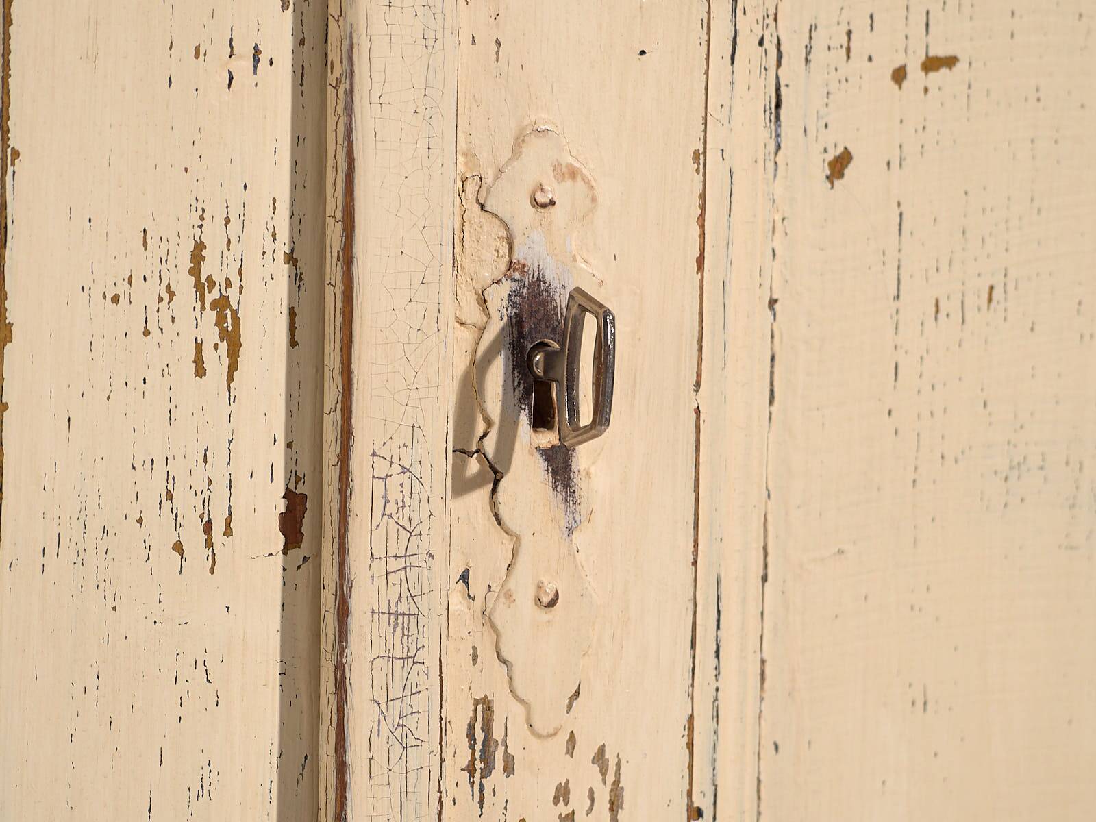 Petite armoire blanche ancienne (vers 1920) #51