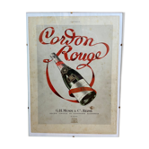 Affiche publicitaire G.H. Mumm
