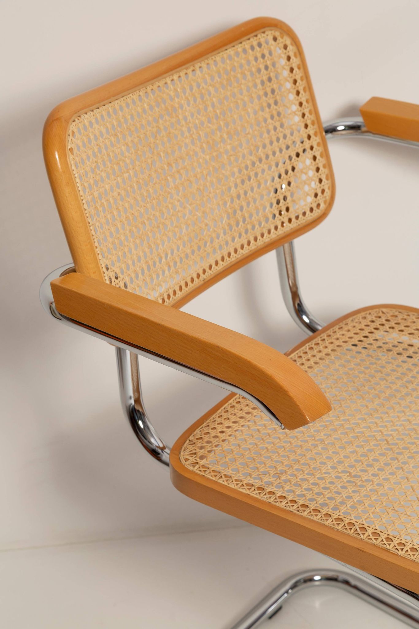 Mid-century Cesca chair in rattan, Marcel Breuer, Italy, 1960s