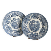 2 Antique Churchill Plates The Georgian Collection 25cm