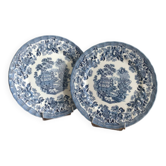 2 Antique Churchill Plates The Georgian Collection 25cm