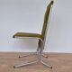 Set of three midcentury chrome design dining chairs, 1970s, Czechoslovakia