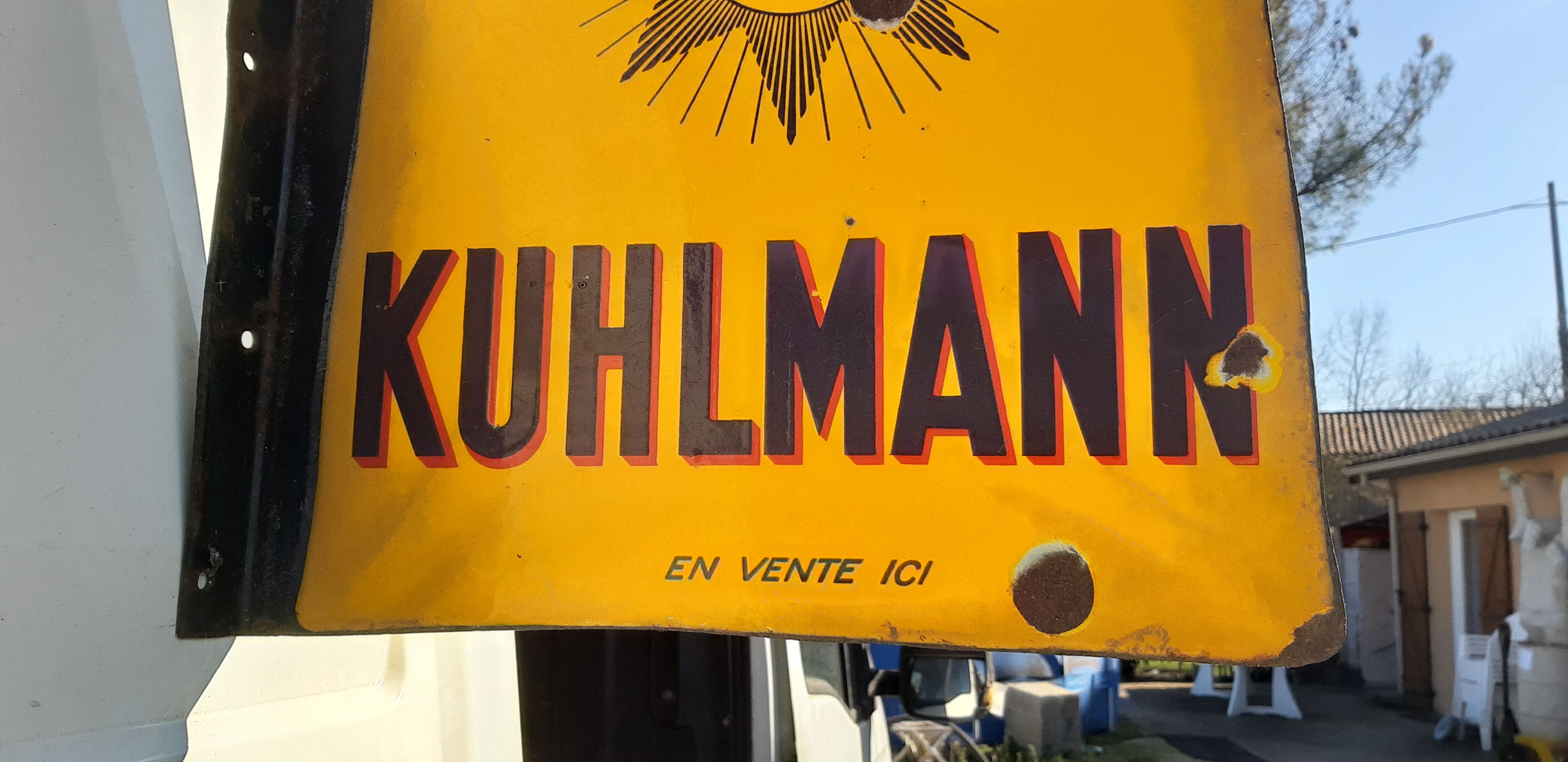 Enamelled plate Kuhlmann